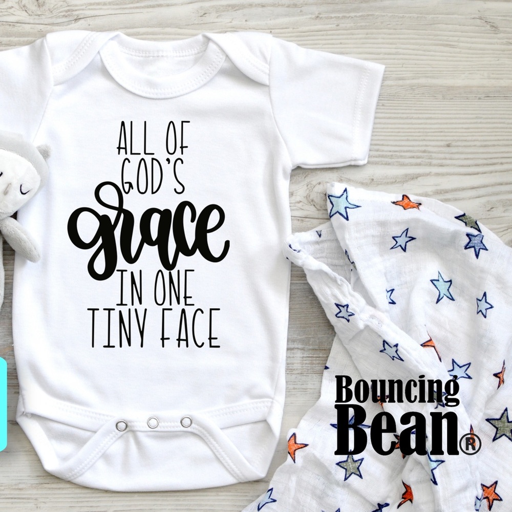 All of Gods grace baby bodysuit onesie shirt